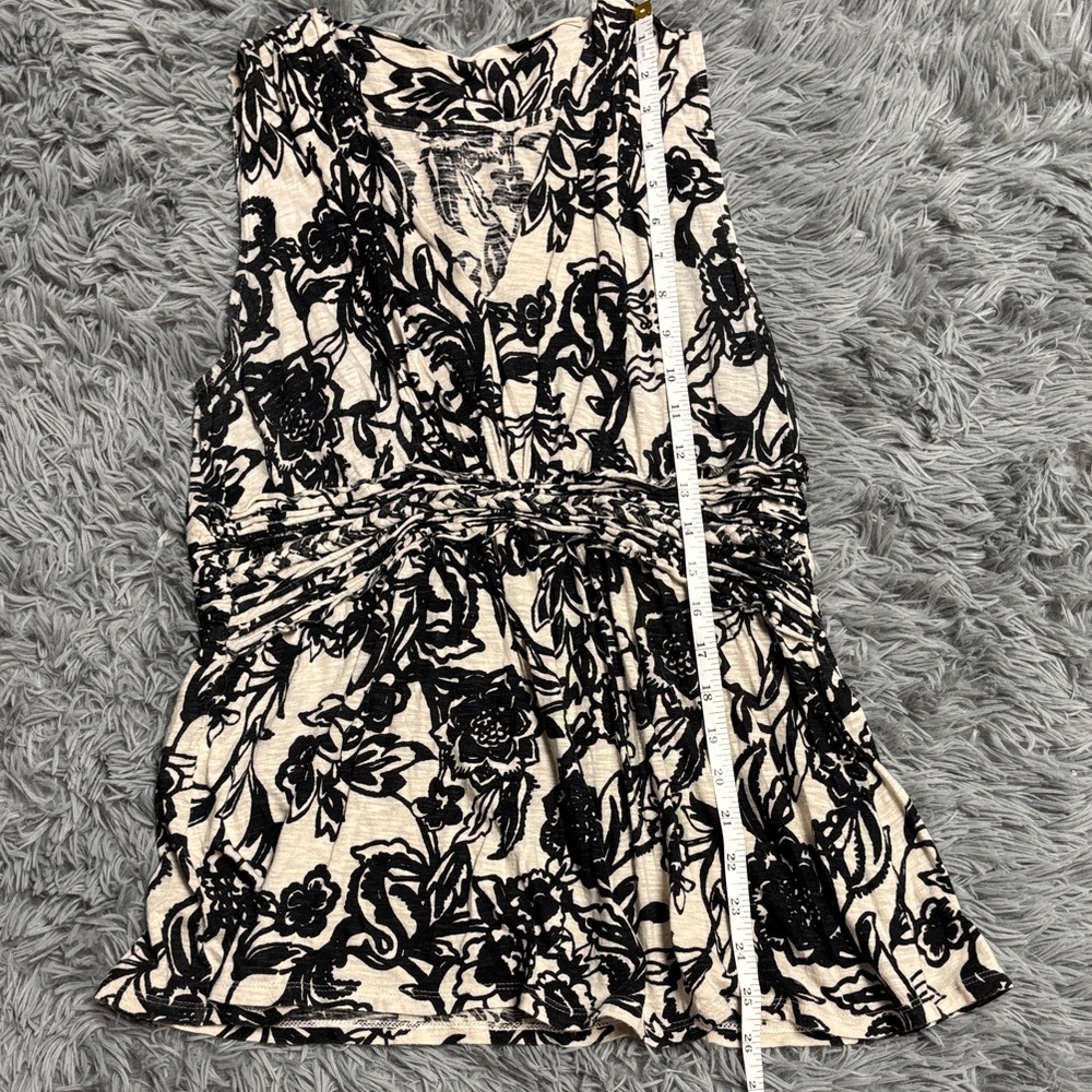 Y2K LOFT Black and Cream Floral Blouse - Picture 12 of 15